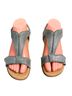 Taos 100% Leather Gray Sandals Size 6 - photo 1
