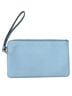 Coach 100% Leather Solid Blue Leather Clutch One size - photo 2
