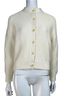 Alex Mill 100% Cotton Solid Ivory Cardigan Size L - photo 1