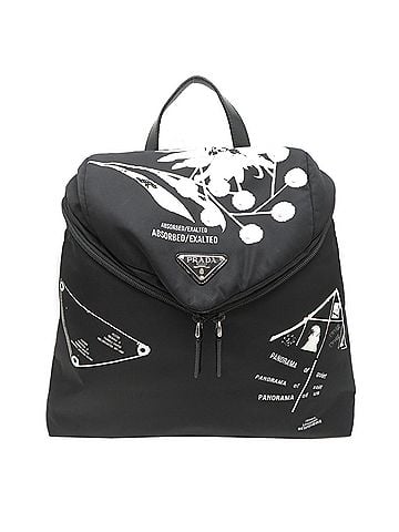 Prada Prada Backpack for Women and Men, 1BZ072, Nylon, Black (view 1)