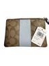 Coach 100% Canvas Print Brown Blue Wristlet One size - photo 1