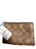 Coach 100% Canvas Print Brown Blue Wristlet One size - photo 2