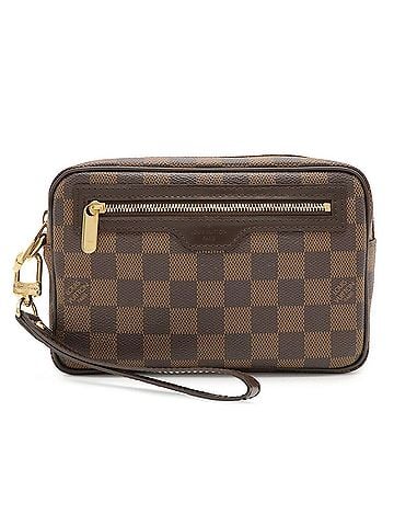 Louis Vuitton LOUIS VUITTON Damier Pochette Billet Macau Second Bag Clutch Handbag N61739 (view 2)