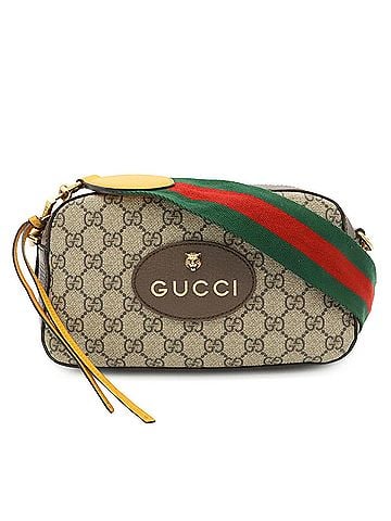 Gucci GUCCI Neo GG Supreme Handbag Shoulder Bag Clutch Tiger Head Beige 476466 (view 2)