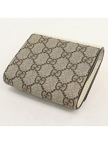 Gucci GUCCI Bi-fold Wallet 598587 Medium Double G Women's Ivory (view 2)