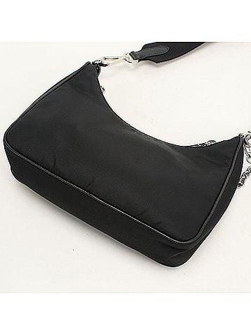 Prada PRADA Prada Shoulder Bag 1BH204 Re-Nylon Re-Edition 2005 Women's Black (view 2)