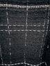 Zara 100% Tweed Plaid Black White Wool Blazer Size M - photo 5