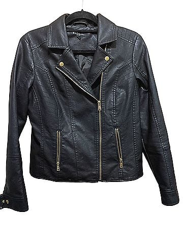 Baccini Faux Leather Jacket (view 1)