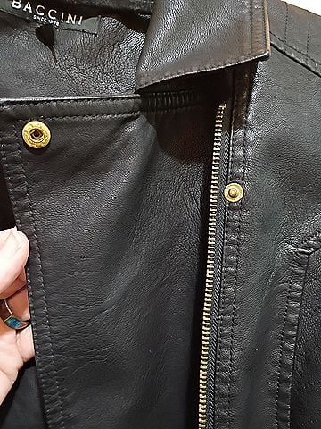 Baccini Faux Leather Jacket (view 2)