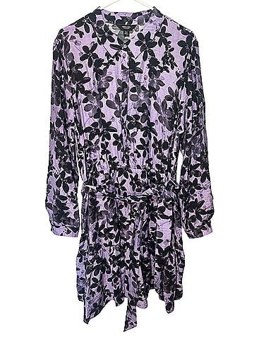 Simply Vera Vera Wang Shirt Dress Casual Dress (view 1)