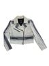 Club Monaco 52% Cotton 36% Polyester 12% Acrylic 100% Viscose Stripes Black White Jacket Size 4X - photo 1
