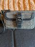 Coach 100% Canvas Print Brown Leather Wristlet One size - photo 8
