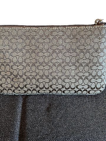 Coach Vintage Y2k Coach Soho Mahogany Signature Canvas Buckle Flap Wristlet Clutch | Color: Brown/Tan Leather Wristlet (view 2)
