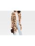Knox Rose Animal Print Tan Black Coat Size M - photo 6
