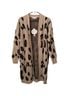 Knox Rose Animal Print Tan Black Coat Size M - photo 1