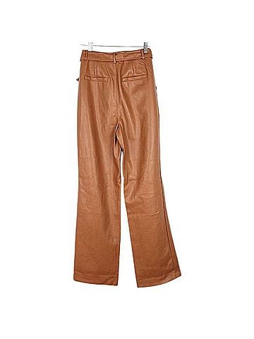 7 For All Mankind Vegan Leather Hi-Rise Belted Pants Casual Pants (view 2)
