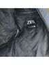 Zara Black Leather Jacket Size S - photo 3