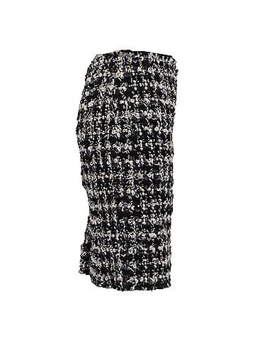 Lanvin Lanvin Bouclé Tweed Pencil Skirt in Multicolor Wool (view 2)