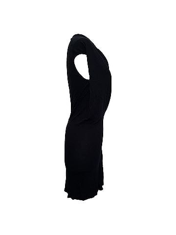 Rick Owens Rick Owens One-Shoulder Draped Mini Dress in Black Cotton (view 2)