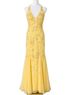 Cache Yellow Cocktail Dress Size L - photo 1