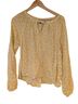 Universal Thread 100% Cotton Floral Yellow Long Sleeve Blouse Size 8 - photo 1