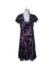 Phase Eight Floral Black Purple Cocktail Dress Size 12 - photo 1