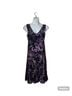 Phase Eight Floral Black Purple Cocktail Dress Size 12 - photo 3