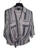 Stitch Fix 100% Rayon Stripes Multi Color Button-Down Shirt Size M - photo 1