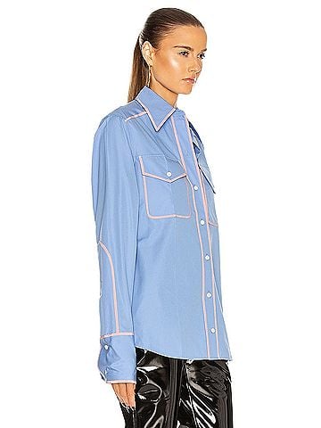 Victoria Beckham Long Sleeve Button-Down Shirt (view 2)