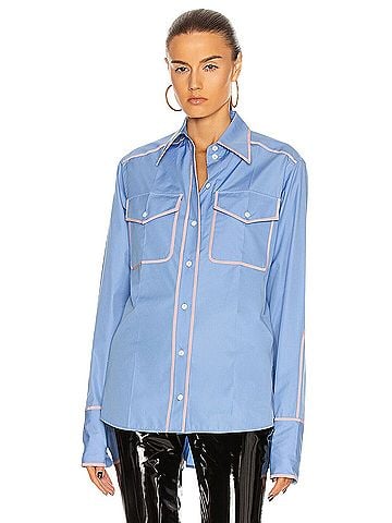 Victoria Beckham Long Sleeve Button-Down Shirt (view 1)