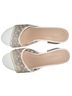 Forever 21 White Multi Color Wedges Size 8 - photo 1