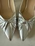 Nine West Silver Heels Size 8 - photo 7