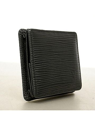 Louis Vuitton Louis Vuitton Epi Leather Wallet/Coin Case, Portemonnaie Boite M63692, Noir (Men's/Women's) (view 2)