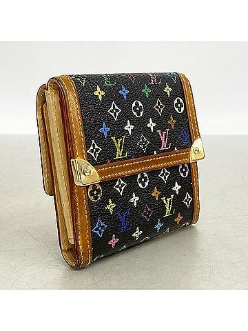 Louis Vuitton Louis Vuitton Tri-fold Wallet Monogram Multicolor Portemonnaie Billet Carte Credit M92984 Noir (Women's) (view 2)