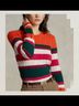 Polo by Ralph Lauren 100% Cashmere Stripes Multi Color Pullover Sweater Size S - photo 7