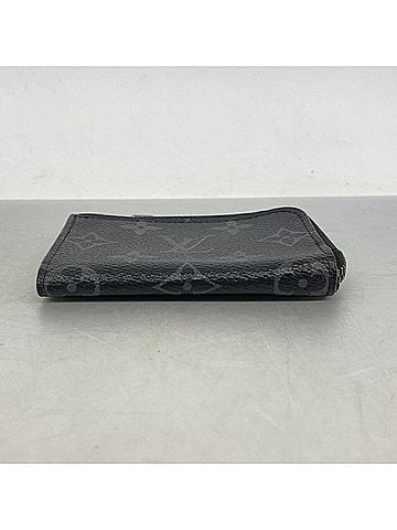 Louis Vuitton Louis Vuitton Wallet/Coin Case Monogram Eclipse Portemonnaie Jour M63536 Black Men's (view 2)