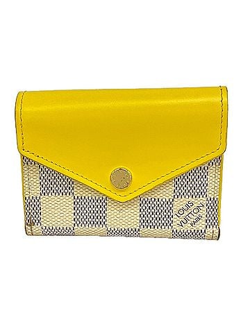 Louis Vuitton Louis Vuitton Tri-fold Wallet Damier Azur Portefeuille Zoe N60220 White Pineapple Women's (view 1)