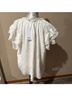 Rose + Olive 100% Other Floral White Short Sleeve Blouse Size 1X - photo 3