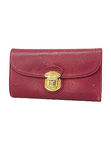 Louis Vuitton Louis Vuitton Mahina Portefeuille Amelia Tri-fold Long Wallet M58090 Grenat Ladies (view 1)