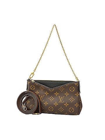 Louis Vuitton Louis Vuitton Monogram Pallas Clutch Handbag M41639 Brown Noir 2-way bag for women (view 1)