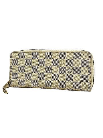 Louis Vuitton Louis Vuitton Damier Azur Portefeuille Clemence Long Wallet N61210 White Women's (view 1)