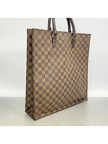 Louis Vuitton Louis Vuitton Damier Sac Plat Tote Bag N51140 Ebene Women's (view 2)