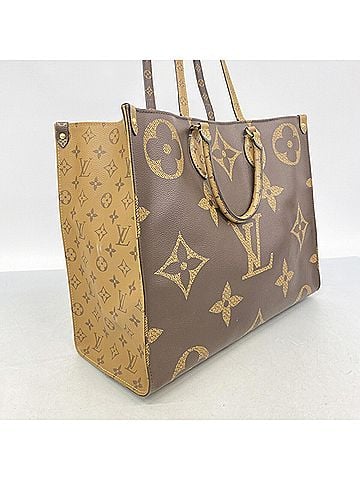 Louis Vuitton Louis Vuitton Monogram Reverse OnTheGo GM Tote Bag M44576 Brown (Women's) (view 2)
