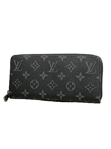 Louis Vuitton Louis Vuitton Monogram Eclipse Zippy Wallet Horizontal M11611 Black Men's Long (view 1)