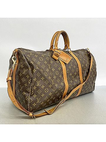 Louis Vuitton Louis Vuitton Bags - Boston Monogram Keepall Bandoulière 55 M41414 Brown Men's &amp; Women's (view 2)