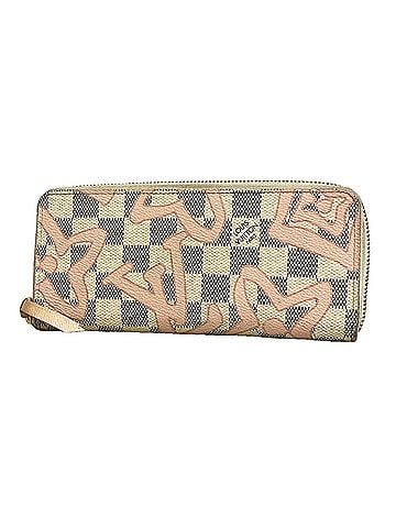 Louis Vuitton Louis Vuitton Damier Azur Tahiti Collection Portefeuille Clemence Long Wallet N60099 White Pink Women's (view 1)
