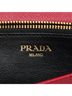 Prada 100% Leather Red Saffiano Lux Flip Lock Wallet on Chain One size - photo 6