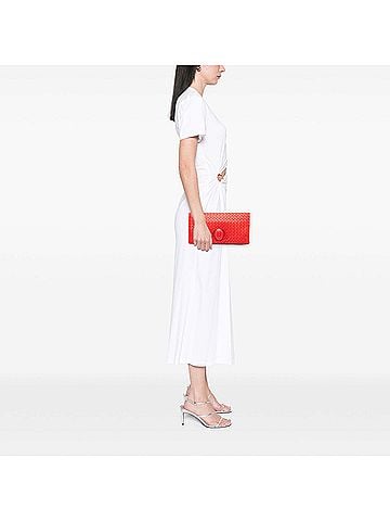 Bottega Veneta Nappa Intrecciato Turn Lock Clutch (view 2)