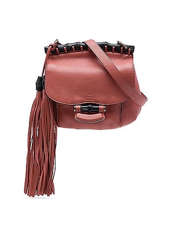 Gucci Small Leather Bamboo Nouveau Fringe Crossbody (view 1)