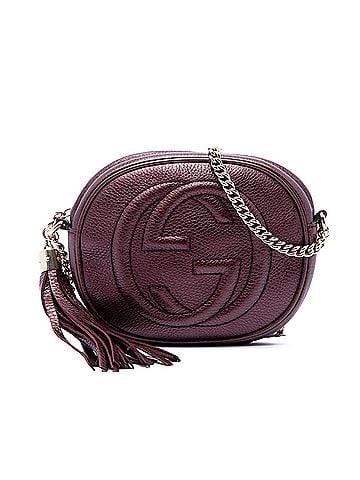 Gucci Mini Metallic Pebbled Calfskin Soho Chain Crossbody (view 1)